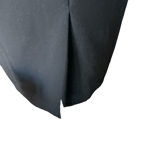 WHBM White House Black Market Black Fitted Pencil Belted Sheath Dress 12 NWOT - Picture 7 of 12